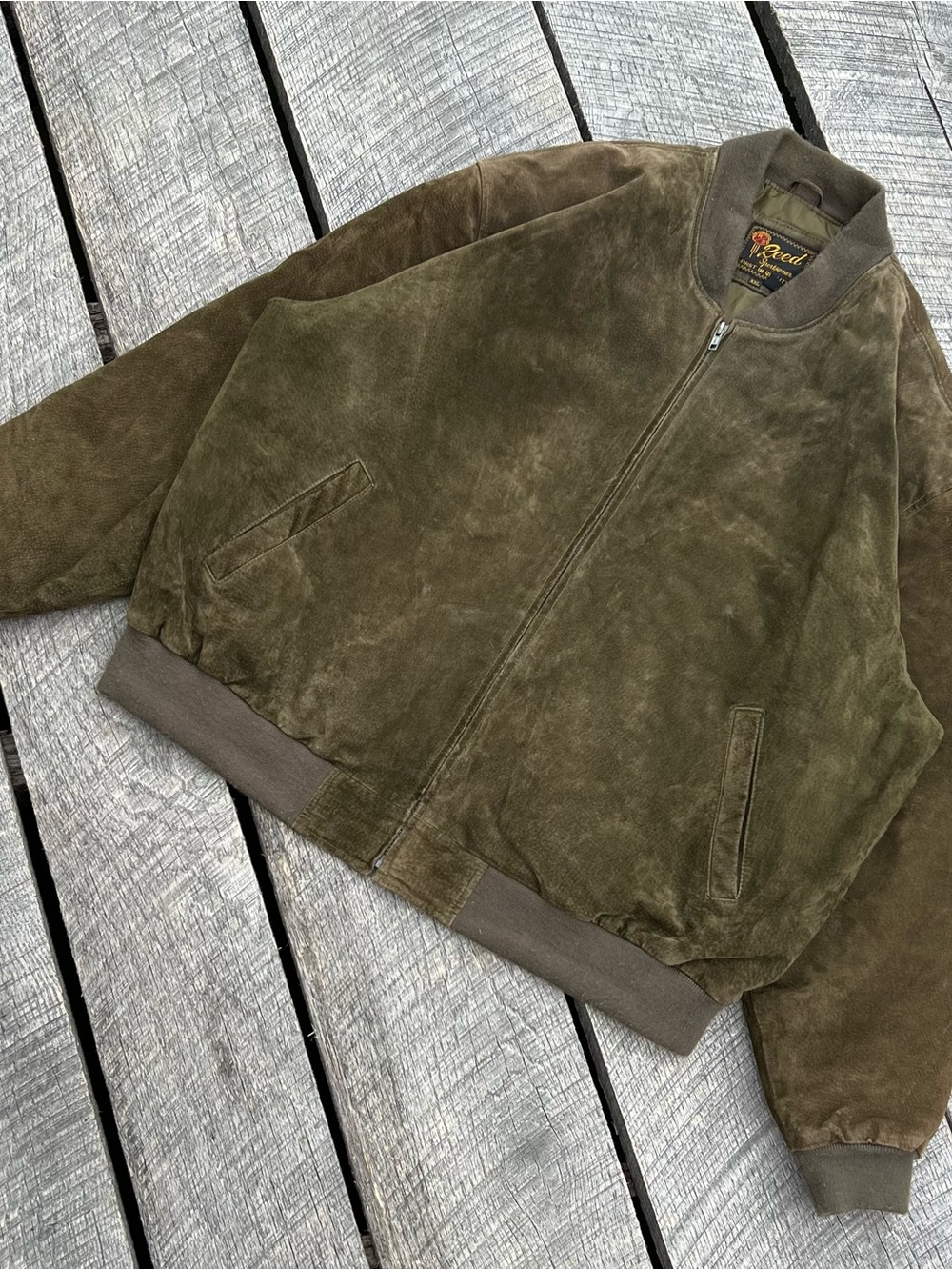 Vintage Reed Leather Bomber Jacket - Picture 2 of 5